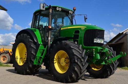 John Deere 7530 PREMIUM tekniske specifikationer og anmeldelser