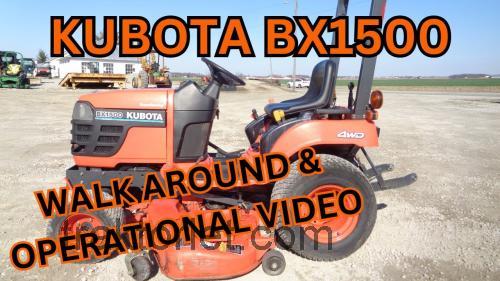 Kubota BX1500 anmeldelser og tekniske specifikationer