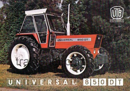 UTB 850 tekniske specifikationer 